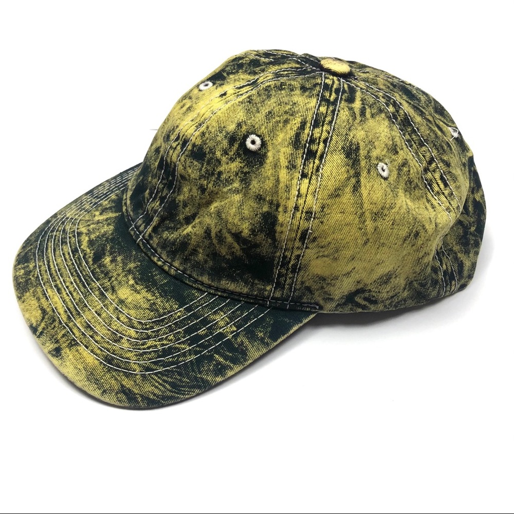 Urban Outfitters Yellow Black Tie Dye Baseball Hat